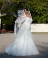 Second Hand Brautkleid Einzelanfertigung Meerjungfrau Gr. 42 Foto 5