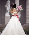 Second Hand Brautkleid A-Linie Gr. 36 Maßgeschneidert Foto 2