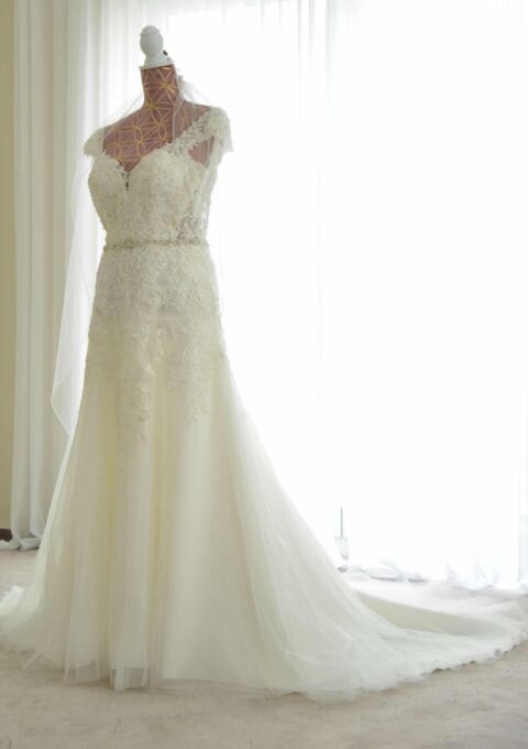 Second Hand Brautkleid Morilee Madeline Gardner Meerjungfrau Gr. 32 Foto 1