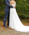 Second Hand Brautkleid Pronovias Barcelona Paris Fit and Flare Gr. 38 Foto 2