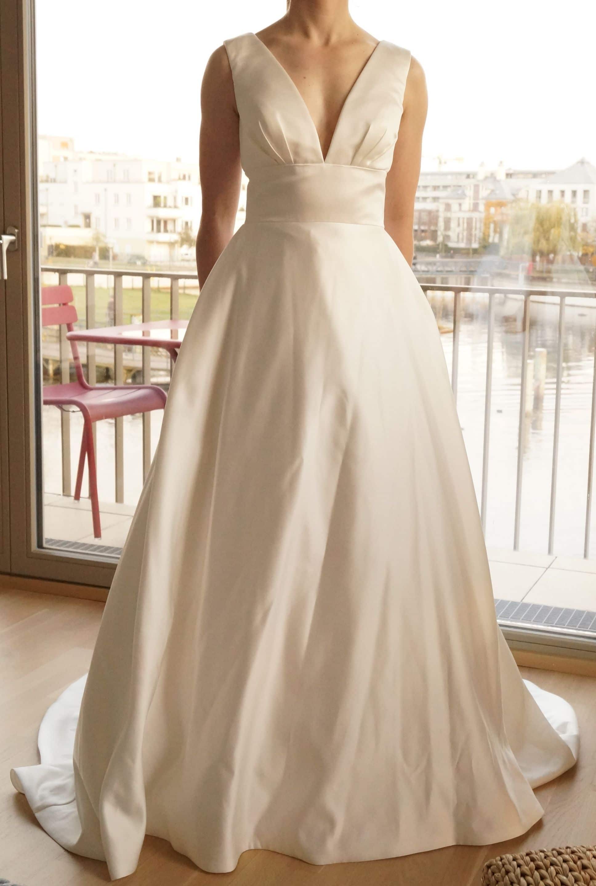 Second Hand Brautkleid Gr. 38 ALinie Marke Lilly