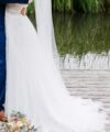 Second Hand Brautkleid A-Linie Gr. 34 Maßgeschneidert Foto 4