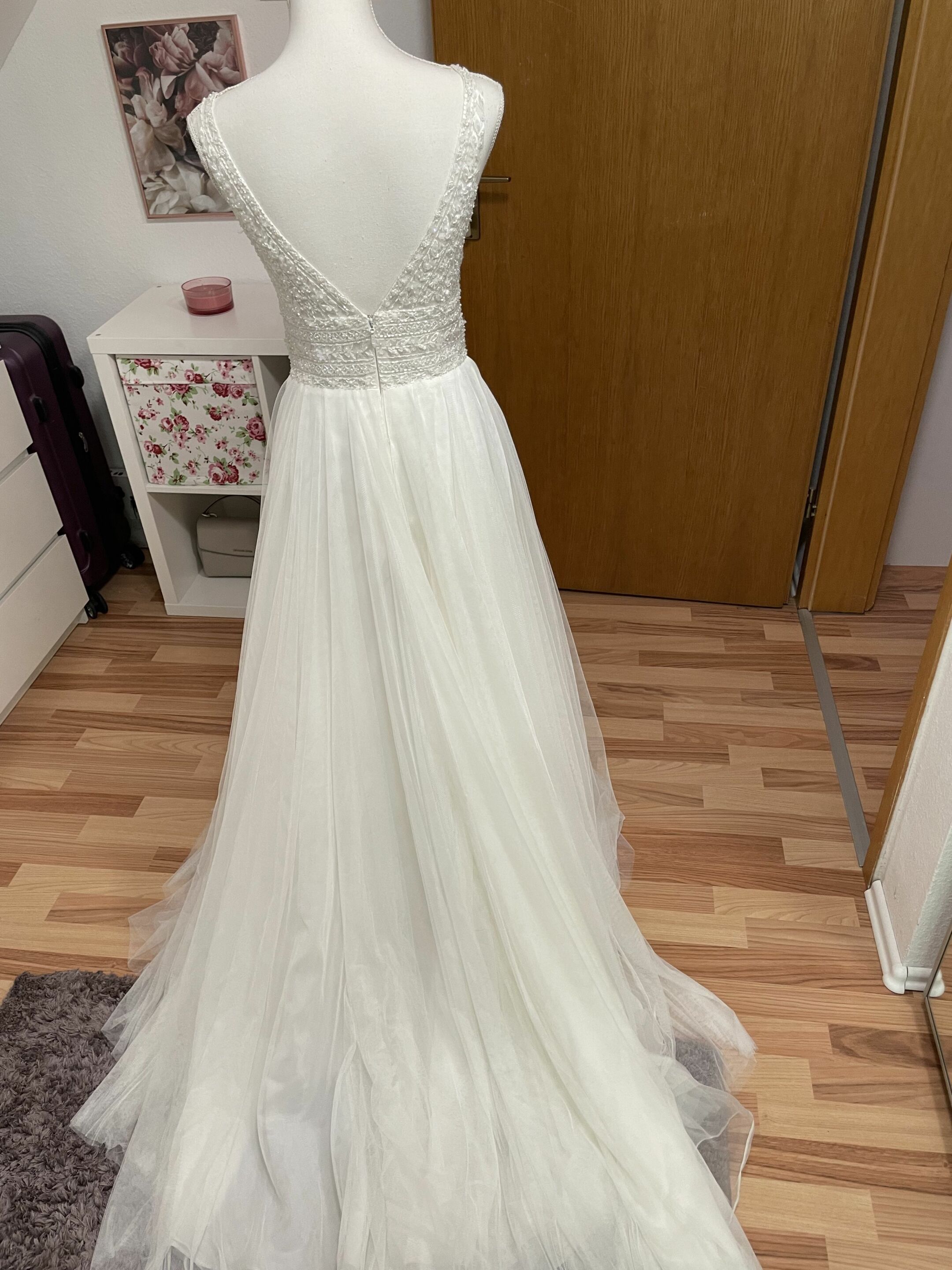 Second Hand Brautkleid Gr. 36 ALinie Marke Sincerity Bridal / Justin Alexander