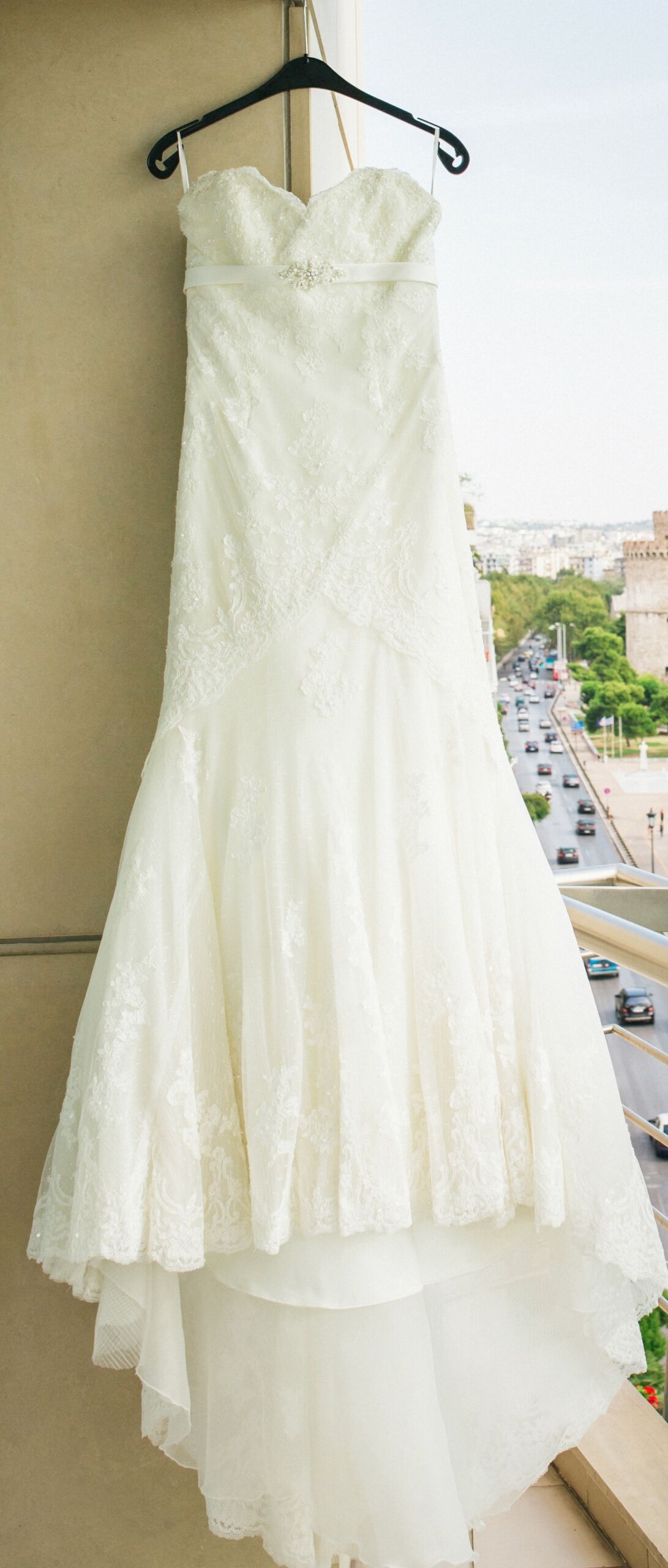 Second Hand Brautkleid Pronovias Barcelona White One Meerjungfrau Gr. 36 Foto 7