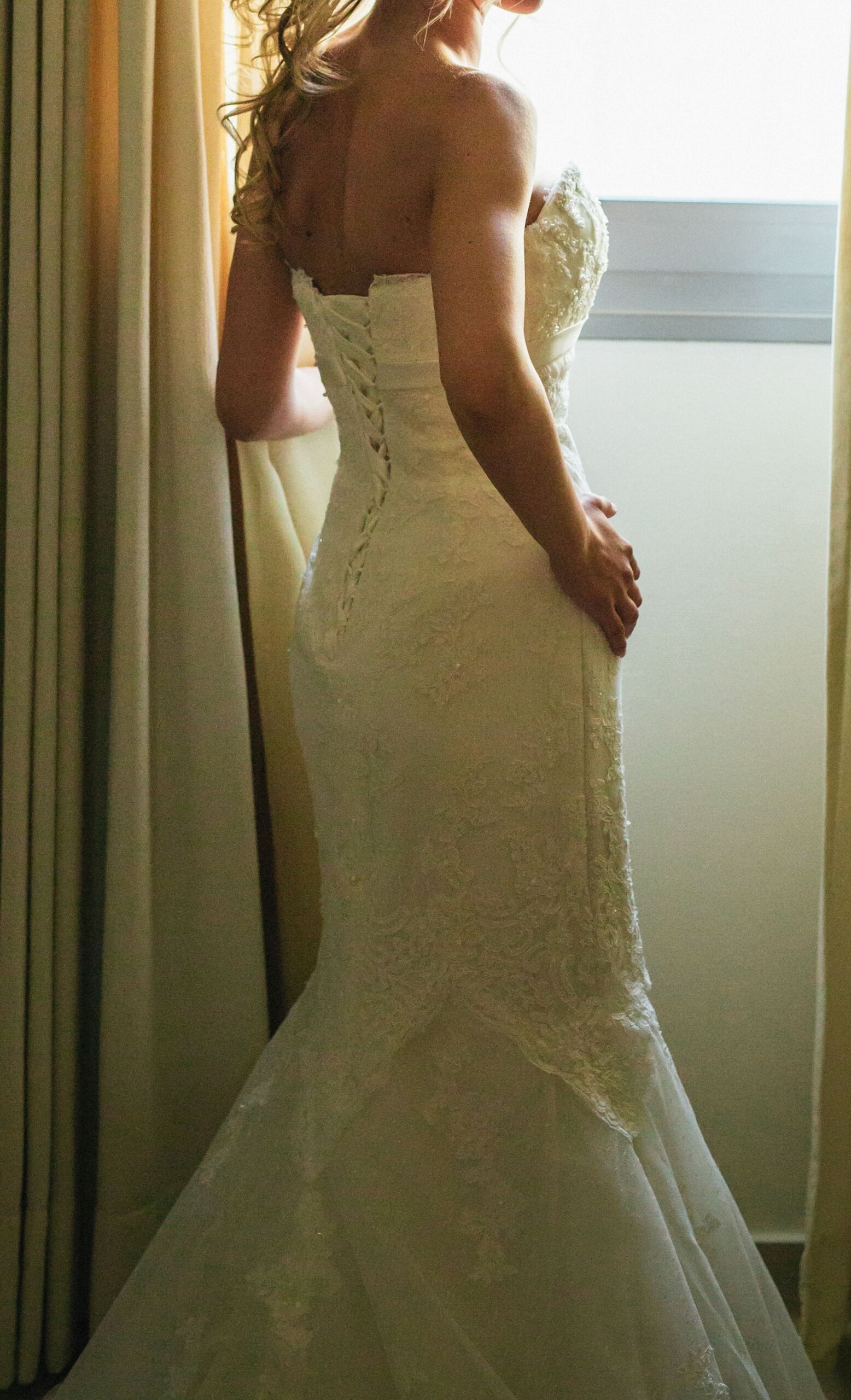 Second Hand Brautkleid Pronovias Barcelona White One Meerjungfrau Gr. 36 Foto 3