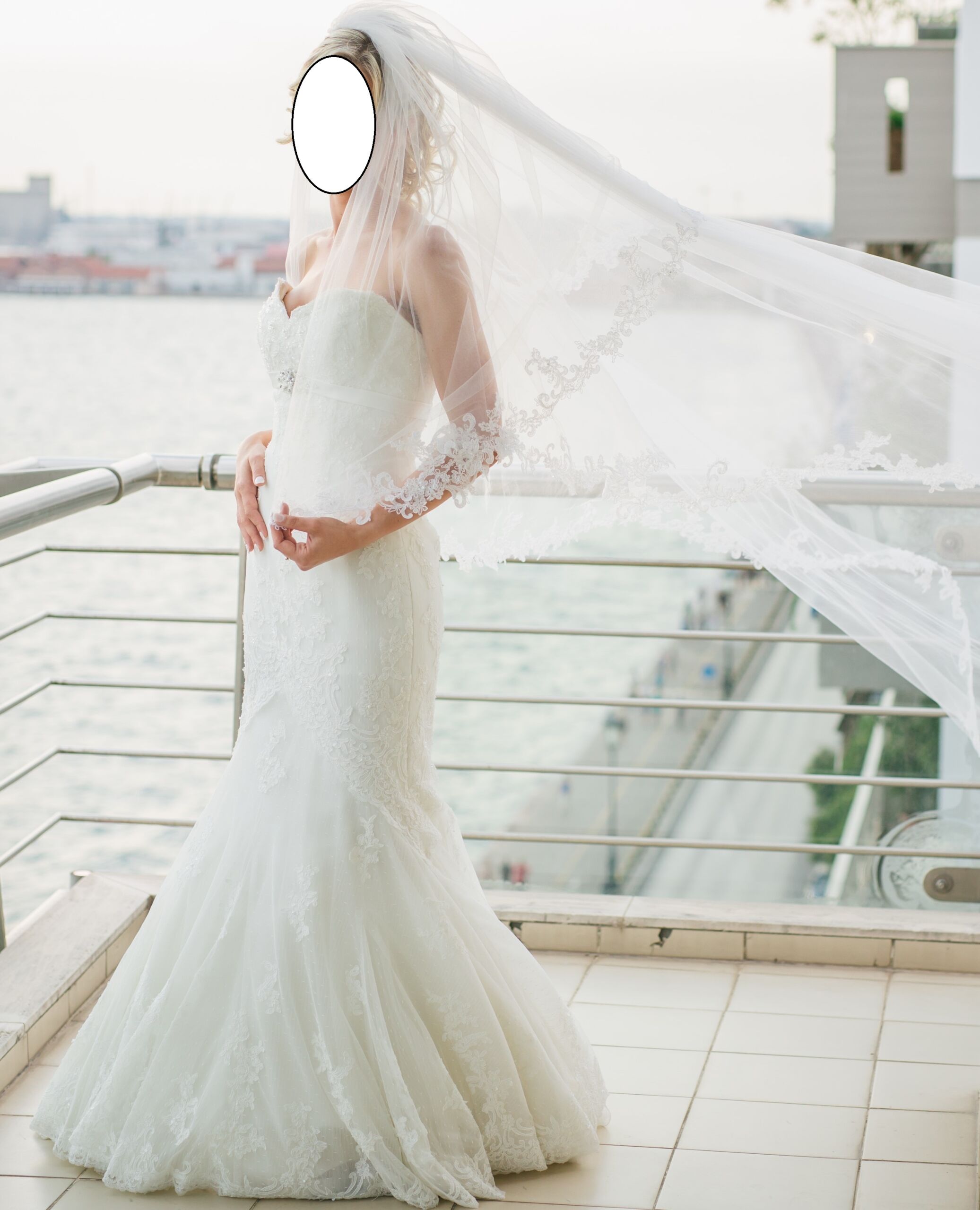 Second Hand Brautkleid Pronovias Barcelona White One Meerjungfrau Gr. 36 Foto 4