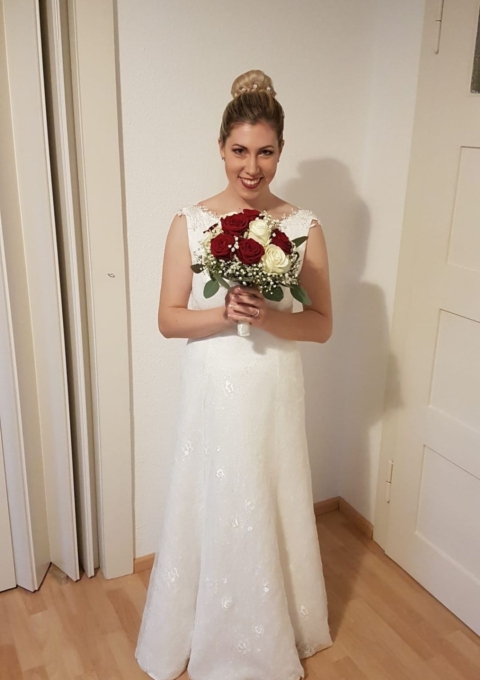 Second Hand Brautkleid A-Linie Gr. 38 Foto 1