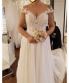 Second Hand Brautkleid Eva Lendel A-Linie Gr. 42 Neu & ungetragen Foto 1