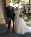 Second Hand Brautkleid Brautsalon Gerber in Augsfeld/Haßfurt A-Linie Gr. 40 Foto 4