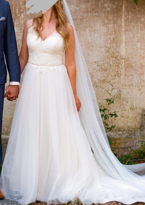 Second Hand Brautkleid Agnes Bridal Dream Mode de Pol A-Linie Gr. 36 Foto 1
