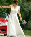 Second Hand Brautkleid Bianco Evento Boho Gr. 42 Foto 5