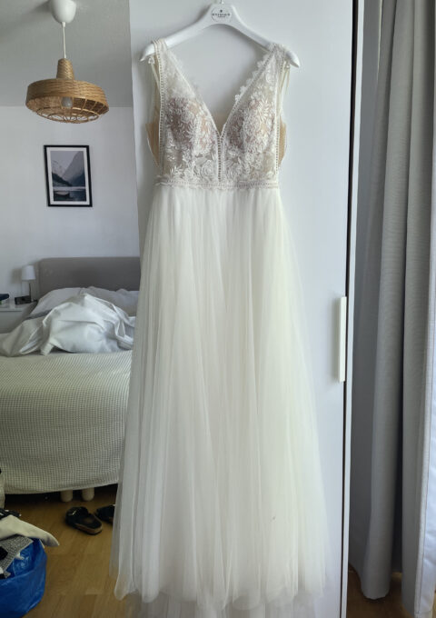 Second Hand Brautkleid · Elizabeth Passion / Mode de Pol · A-Linie · Gr. 36 Foto 1