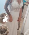 Second Hand Brautkleid Peek und Cloppenburg A-Linie Gr. 38 Foto 3
