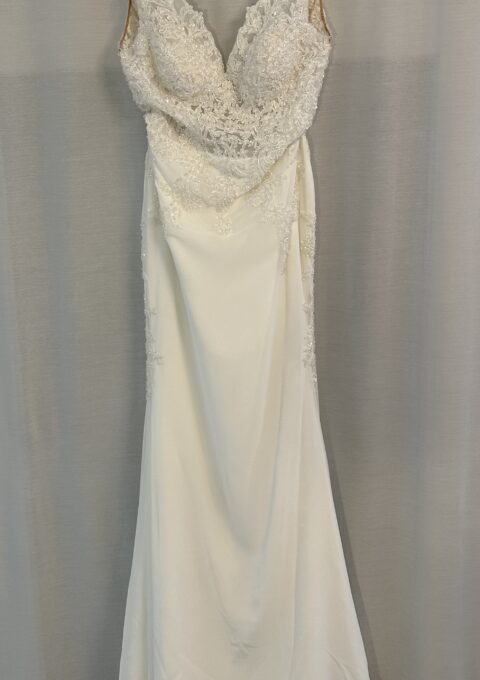 Second Hand Brautkleid Da Vinci A-Linie Gr. 36 Maßgeschneidert Neu & ungetragen Foto 1