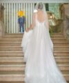 Second Hand Brautkleid Herve Paris A-Linie Gr. 36 Foto 5