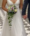 Second Hand Brautkleid Herve Paris A-Linie Gr. 36 Foto 7