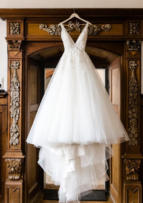 Second Hand Brautkleid Diane Legrand Prinzessin mit Glitzertüll Prinzessin Gr. 34 Foto 1
