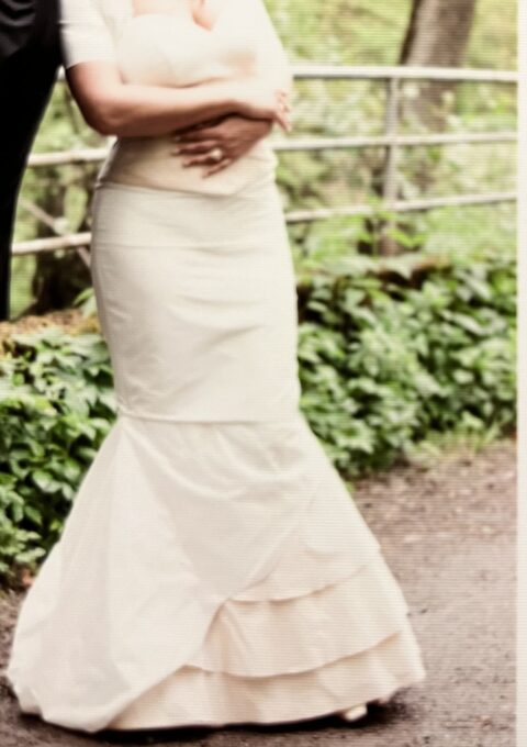 Second Hand Brautkleid Wales Brautmoden Zweiteiler Gr. 40 Maßgeschneidert Foto 1