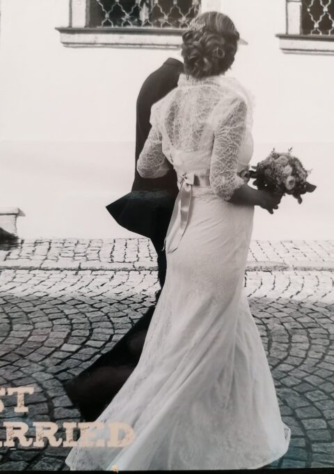 Second Hand Brautkleid Calanthe Boho Gr. 38 Maßgeschneidert Foto 1