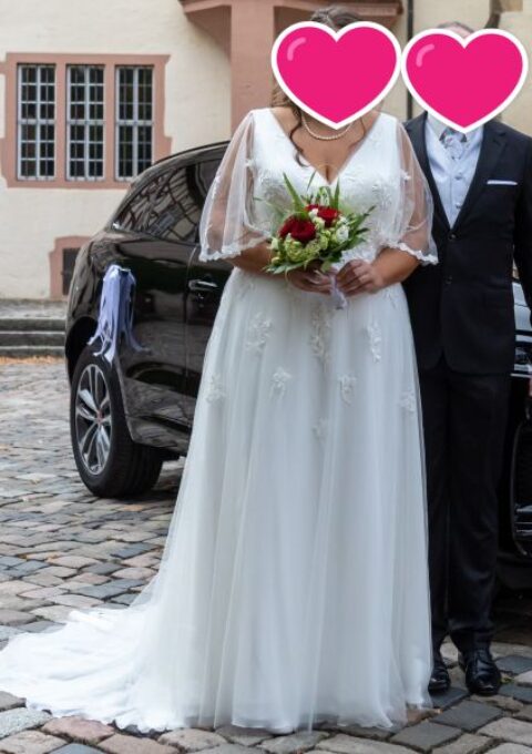 Second Hand Brautkleid Modeca Paloma A-Linie Gr. 54 Foto 1