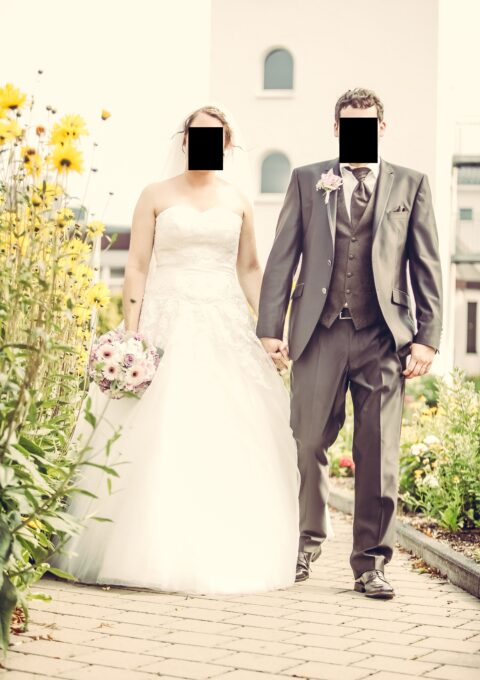 Second Hand Brautkleid Calanthe Bridal Couture A-Linie Gr. 38 Mageschneidert Foto 1