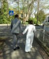 Second Hand Brautkleid Brautstube Esther Jumpsuit Gr. 40 Foto 2