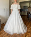 Second Hand Brautkleid A-Linie Gr. 38 Maßgeschneidert Neu & ungetragen Foto 4
