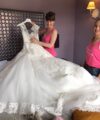 Second Hand Brautkleid Alma Novia Das Kleid wurde nach der Hochzeit professionell gereinigt und sieht aus wie neu A-Linie Gr. 36 Foto 4