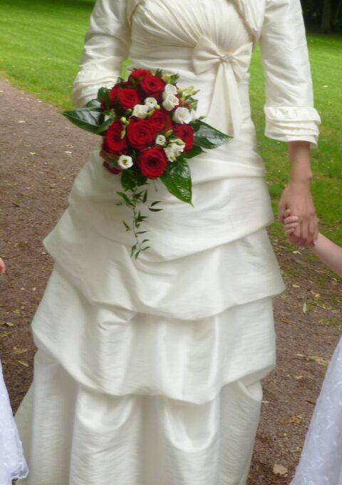 Second Hand Brautkleid Weise Fashion A-Linie Gr. 34 Foto 1