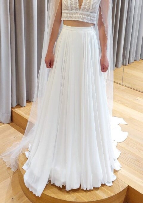 Second Hand Brautkleid Novia Zweiteiler Gr. 34 Neu & ungetragen Foto 1