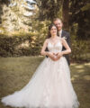 Second Hand Brautkleid Modeca Rio A-Linie Gr. 38 Maßgeschneidert Foto 6