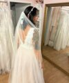 Second Hand Brautkleid Bianco Evento A-Linie Gr. 40 Neu & ungetragen Foto 7