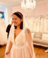 Second Hand Brautkleid Bianco Evento A-Linie Gr. 40 Neu & ungetragen Foto 6