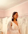 Second Hand Brautkleid Bianco Evento A-Linie Gr. 40 Neu & ungetragen Foto 5