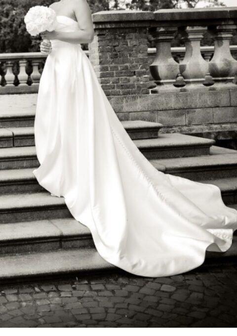 Second Hand Brautkleid A-Linie Gr. 38 Maßgeschneidert Foto 1