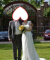 Second Hand Brautkleid Pronovias Barcelona Boho Gr. 38 Foto 3