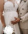 Second Hand Brautkleid Lina Becker Umstandskleid Gr. 42 Foto 3