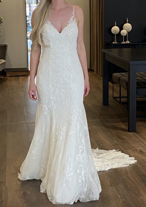 Second Hand Brautkleid Lillian West 66131 Fit and Flare Gr. 38 Neu & ungetragen Foto 1