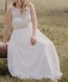 Second Hand Brautkleid Boho Gr. 38 Foto 3