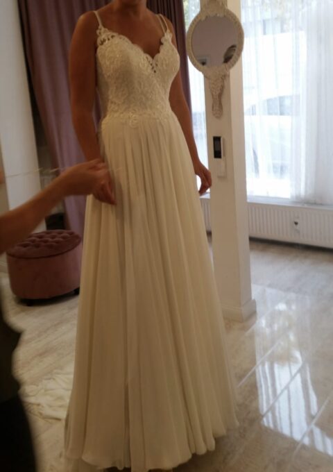 Second Hand Brautkleid Stella York 6579CR A-Linie Gr. 36 Maßgeschneidert Foto 1