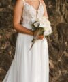 Second Hand Brautkleid A-Linie Gr. 40 Foto 5