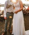 Second Hand Brautkleid A-Linie Gr. 40 Foto 3