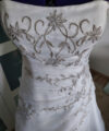 Second Hand Brautkleid Maßgeschneidert A-Linie Gr. 42 Foto 3