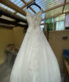 Second Hand Brautkleid Aus dem Ausland A-Linie Gr. 36 Foto 5
