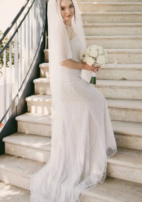 Second Hand Brautkleid Italien Meerjungfrau Gr. 36 Foto 1