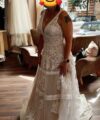 Second Hand Brautkleid Kleemeier Imera mit Schleppe A-Linie Gr. 38 Foto 4