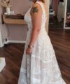 Second Hand Brautkleid Kleemeier Imera mit Schleppe A-Linie Gr. 38 Foto 3