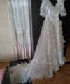 Second Hand Brautkleid Weiß ich nicht Breit Prinzessin Gr. 38 Maßgeschneidert Foto 3