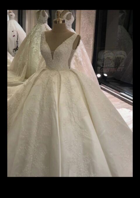 Second Hand Brautkleid Maß Anfertigung Prinzessin Gr. 38 Neu & ungetragen Foto 1