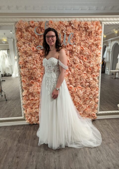 Second Hand Brautkleid A-Linie Gr. 44 Neu & ungetragen Foto 1